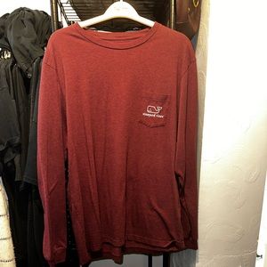 Vineyard Vines maroon long sleeve